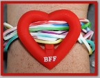 BFF Heart Charm and Bands