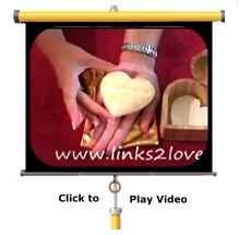 Puffy Heart Stone Paper weight gift