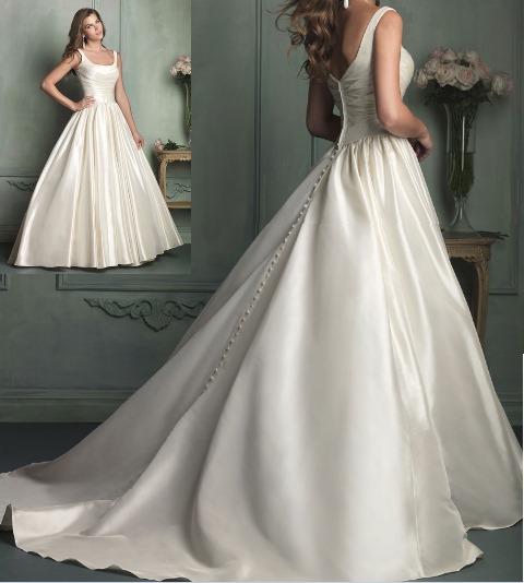 Elegant satin ballgown